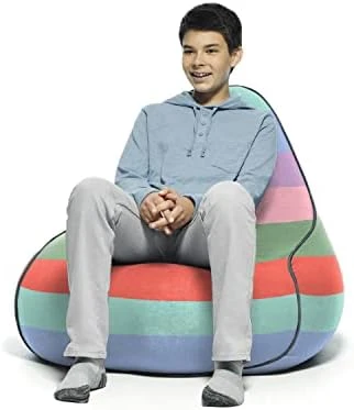 Yogibo Lounger Bean Bag For Adults, Teens, Personal Sized, Single Beanbag Lounge Chair With Raised Back For Gaming, Reading, And Relaxing, Removable, Washable Cover, Dark Gray 11 Yogibo Lounger Bean Bag For Adults, Teens, Personal Sized, Single Beanbag Lounge Chair With Raised Back For Gaming, Reading, And Relaxing, Removable, Washable Cover, Dark Gray - Image 11