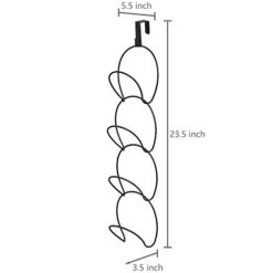 MyGift Modular Black Metal Wire Over The Door Hanging Hook Set, Hat Baseball Cap Rack, Clothes, Bag, Scarf Hanger, Includes 8 Connecting Rings And 2 Door Hangers 6 MyGift Modular Black Metal Wire Over The Door Hanging Hook Set, Hat Baseball Cap Rack, Clothes, Bag, Scarf Hanger, Includes 8 Connecting Rings And 2 Door Hangers -Songmics Furniture Shop 31r9RUy3n7L