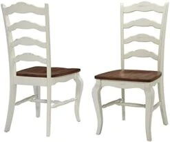 Home Styles French Countryside Oak/White Pair Of Chairs With Distressed Oak And Rubbed White Finish 16.5D X 17.75W X 18H In -Songmics Furniture Shop 31rFzc6aqWL. AC
