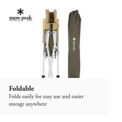 Snow Peak Low Beach Chair - Features A Wood Armrest And Back - 23 X 26 X 39 In -Songmics Furniture Shop 31rVHOclNoL