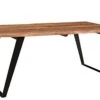 Timbergirl Solid Wood Live Edge 60" Dining Table Brown