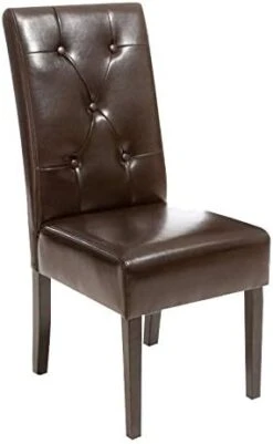 Christopher Knight Home Taylor Bonded Leather Dining Chairs, 2-Pcs Set, Dark Grey -Songmics Furniture Shop 31rbT92JCzL. AC