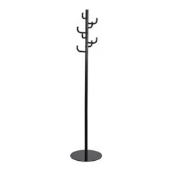 Safco Products 4241BL Hook Head Coat Rack, Black