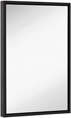 Hamilton Hills 30x40 Inch Black Framed Mirror | Large Rectangular Bathroom Mirrors For Wall | Floating Glass Panel Vanity With Border | Wall-Mounted Mirror For Decor | Hangs Horizontal Or Vertical -Songmics Furniture Shop 31rooHlhO7L. AC