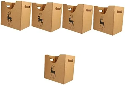 Operitacx 5pcs Box Filing Box Decorative Stash Box Book Storage Box Toy Organizer Bins Paper Sundries Box Magazine Storage Box Wood Magazine Box Sundries Organizing Box Book Kraft Box Desk 11 Operitacx 5pcs Box Filing Box Decorative Stash Box Book Storage Box Toy Organizer Bins Paper Sundries Box Magazine Storage Box Wood Magazine Box Sundries Organizing Box Book Kraft Box Desk - Image 11