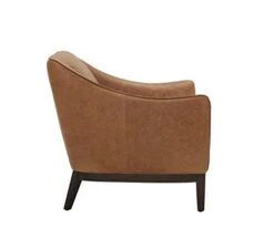 Amazon Brand – Rivet Bayard Contemporary Leather Accent Chair With Curved Armrests, 33.5"W, Cognac -Songmics Furniture Shop 31s0Lz0aL8L