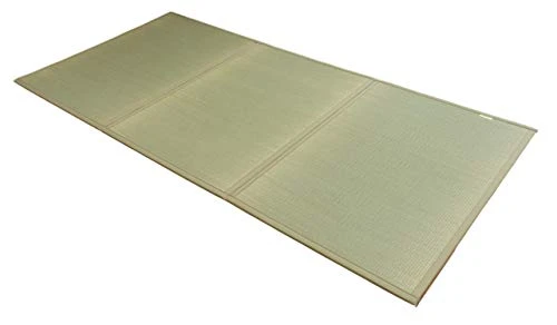 FULI Japanese Tatami Mattress, Igusa Mat (100% Japanese Rush Grass) Folds In Three, Made In Japan (Natural, Twin XL) 1 FULI Japanese Tatami Mattress, Igusa Mat (100% Japanese Rush Grass) Folds In Three, Made In Japan (Natural, Twin XL)