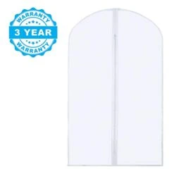 Plixio 40" Clear Garment Bags For Hanging Clothes - Plastic Suit Bags For Closet Storage - Men Women Clothes Protector Dress Covers With Zipper For Shirts, Fur Coats, Dance Costumes Clothing (Clear - 5 Pack: 40") -Songmics Furniture Shop 31scSGAWiqL