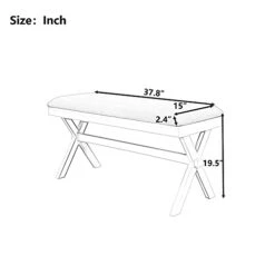 FRITHJILL Upholstered Dining Room Bench, Wood Kitchen Table Bench, Entryway Bench With Padded Seat, Bedroom Bench For End Of Bed (Green) -Songmics Furniture Shop 31sf9WWt11S