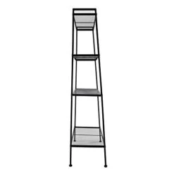 Teeker Multifunctional 4 Tiers Ladder Shelf, Vintage Bookshelf,Plant Stand Storage Rack Shelf For Office, Bathroom, Living Room (Black) 9 Teeker Multifunctional 4 Tiers Ladder Shelf, Vintage Bookshelf,Plant Stand Storage Rack Shelf For Office, Bathroom, Living Room (Black) -Songmics Furniture Shop 31sjd3BpLtL