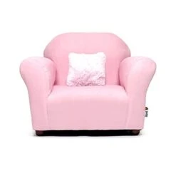 Keet Microsuede Children's Chair, Roundy, Pink -Songmics Furniture Shop 31t23rdbksL