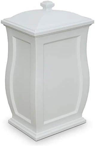 Mayne Mansfield Multi-Purpose Storage Bin - 20in X 20in X 38in - 45 Gallons Of Storage Capacity - Polyethylene (5861-W) 6 Mayne Mansfield Multi-Purpose Storage Bin - 20in X 20in X 38in - 45 Gallons Of Storage Capacity - Polyethylene (5861-W) - Image 6