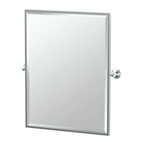 Gatco 4359FS Charlotte Framed Large Rectangle Mirror, Chrome 1 Gatco 4359FS Charlotte Framed Large Rectangle Mirror, Chrome