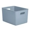 Tatay Storage Box Baobab, 22L Capacity, Polypropylene, BPA Free, Mist Blue Measures 29.4 X 38.5 X 23 Cm