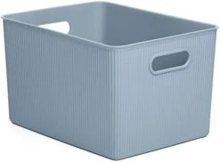 Tatay Storage Box Baobab, 22L Capacity, Polypropylene, BPA Free, Mist Blue Measures 29.4 X 38.5 X 23 Cm -Songmics Furniture Shop 31u2mz2ypbL. AC