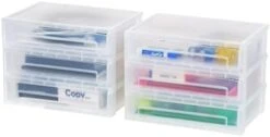 IRIS USA Small Desktop Stacking Drawer, 6-Pack, Sliding Plastic Drawer Storage Container For Stationery Art Craft Supplies Fabric Tools Kitchen Pantry Office And Garage Organization, Black 21 IRIS USA Small Desktop Stacking Drawer, 6-Pack, Sliding Plastic Drawer Storage Container For Stationery Art Craft Supplies Fabric Tools Kitchen Pantry Office And Garage Organization, Black -Songmics Furniture Shop 31ueQl4O9tL. AC