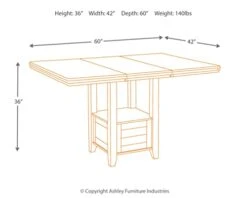 Signature Design By Ashley D596-42 Counter Table, 0, Dark Brown 6 Signature Design By Ashley D596-42 Counter Table, 0, Dark Brown -Songmics Furniture Shop 31uiIxTSiiL