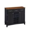 Homestyles Server Sideboards-buffets-credenzas, Black