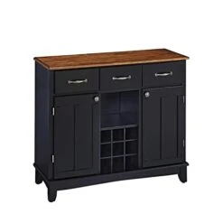 Homestyles Server Sideboards-buffets-credenzas, Black