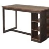 Progressive Furniture Counter Storage Table, Walnut/Chocolate