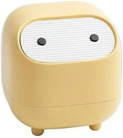 AnyCar Cute Mini Ninja Desktop Trash Can Double Press Trash Can With Lid Suitable For Office Bedroom Trash Can -Songmics Furniture Shop 31vOoP yYMS. AC