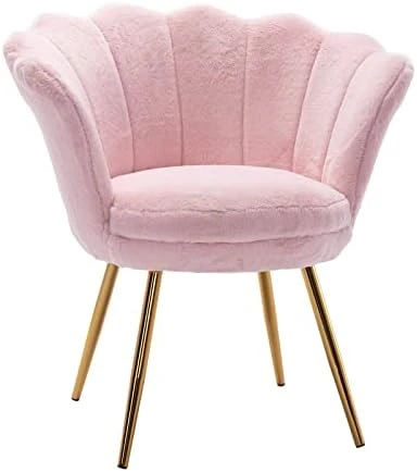 Chairus Living Room Chair, Mid Century Modern Retro Leisure Velvet Accent Chair With Golden Metal Legs, Vanity Chair For Bedroom Dresser, Upholstered Guest Chair(Antique Pink) 8 Chairus Living Room Chair, Mid Century Modern Retro Leisure Velvet Accent Chair With Golden Metal Legs, Vanity Chair For Bedroom Dresser, Upholstered Guest Chair(Antique Pink) - Image 8