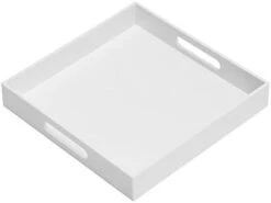 Glossy White Sturdy Acrylic Serving Tray With Handles-12x20 Inch-Serving Coffee Appetizer Breakfast-Kitchen Countertop Tray-Makeup Drawer Organizer-Vanity Table Tray-Ottoman Tray-Decorative Tray 20 Glossy White Sturdy Acrylic Serving Tray With Handles-12x20 Inch-Serving Coffee Appetizer Breakfast-Kitchen Countertop Tray-Makeup Drawer Organizer-Vanity Table Tray-Ottoman Tray-Decorative Tray -Songmics Furniture Shop 31vbNCnyMCL. AC 1