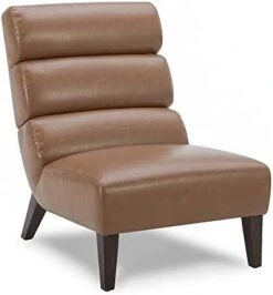 Watson & Whitely Modern Accent Chair, Armless Lounge Chair For Living Room And Bedroom, Fabric Upholstered Chair With Solid Wooden Legs, Grey (Multi-Colored) -Songmics Furniture Shop 31vdLjSFL. AC