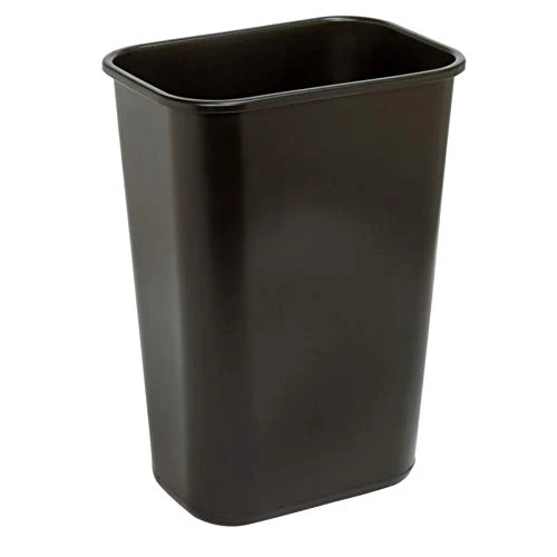 Wastebasket, 10.25 Gallons, 20 1/2in.H X 15 1/2in.W X 11 1/2in.D, Black, WB0196 2 Wastebasket, 10.25 Gallons, 20 1/2in.H X 15 1/2in.W X 11 1/2in.D, Black, WB0196 - Image 2