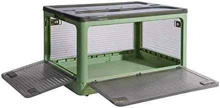 SummerRay Folding Storage Bins With Wheels Stackable Plastic Closet White 18Gal 2pcs 8 SummerRay Folding Storage Bins With Wheels Stackable Plastic Closet White 18Gal 2pcs - Image 8