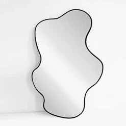 WallBeyond 30.5" H X 19.5" W Asymmetrical Decor Irregular Accent Wall Mirror For Entryway, Hallway, Etc || Shape: Abstract & Unique Cobblestone, Vertical - 342104 -Songmics Furniture Shop 31xFoT8qGIL. AC