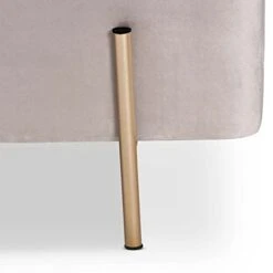 Baxton Studio Rockwell Benches & Banquettes, One Size, Grey/Gold -Songmics Furniture Shop 31xGDNYZTRL