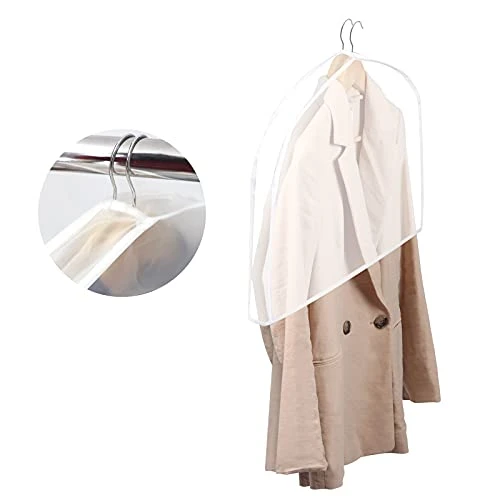 KEEGH Extra Wide Garment Shoulder Covers Bag (Set Of 12) Breathable Hanging Closet Suit Organizer Keep Clothes Shoulder Clean, 2" Gusset Hold More Coats, Jackets, Dress 2 KEEGH Extra Wide Garment Shoulder Covers Bag (Set Of 12) Breathable Hanging Closet Suit Organizer Keep Clothes Shoulder Clean, 2" Gusset Hold More Coats, Jackets, Dress - Image 2