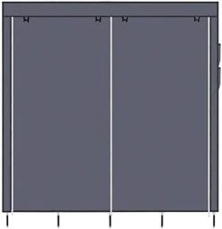 67" Clothes Closet Portable Wardrobe Clothes Storage Rack 12 Shelves 4 Side Pockets Black Closet Organizer With Protective Cover | Perfect For Storage In Your Bedroom MITPATY -Songmics Furniture Shop 31xOXcoZV3L. AC