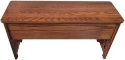 RRD Wooden Storage Bench – Mission Style Entryway Bench W/Flip Top Lid – Solid Oak Wood Dining Bench W/Slats – Rustic Bench With Storage – Anti-Slam Hinges Wood Bench (36'', Oak Wood, Michaels Stain) -Songmics Furniture Shop 31xX5F3iS L. AC 2