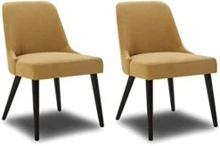 CHITA Mid-Century Modern Dining Chair, Upholstered Fabric Accent Chair,Set Of 2, Ivory 20 CHITA Mid-Century Modern Dining Chair, Upholstered Fabric Accent Chair,Set Of 2, Ivory -Songmics Furniture Shop 31xf0OdOIL. AC