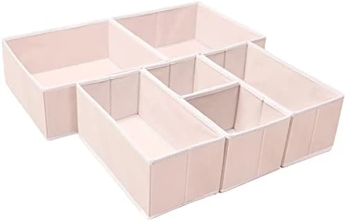 Criusia Underwear Drawer Organizer, 6 Set Foldable Underwear Drawer Organizer And Closet Dividers,Storage Box For Clothes, Socks, Underwear (6 Bins) (Light Grey) 13 Criusia Underwear Drawer Organizer, 6 Set Foldable Underwear Drawer Organizer And Closet Dividers,Storage Box For Clothes, Socks, Underwear (6 Bins) (Light Grey) - Image 13