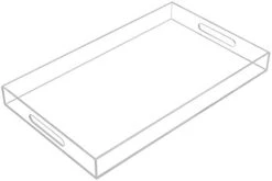 Glossy White Sturdy Acrylic Serving Tray With Handles-12x20 Inch-Serving Coffee Appetizer Breakfast-Kitchen Countertop Tray-Makeup Drawer Organizer-Vanity Table Tray-Ottoman Tray-Decorative Tray 22 Glossy White Sturdy Acrylic Serving Tray With Handles-12x20 Inch-Serving Coffee Appetizer Breakfast-Kitchen Countertop Tray-Makeup Drawer Organizer-Vanity Table Tray-Ottoman Tray-Decorative Tray -Songmics Furniture Shop 31y7qcEupGL. AC 1