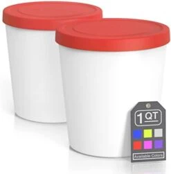 BALCI - Premium Ice Cream Containers (2 Pack - 1 Quart Each) Perfect Freezer Storage Tubs With Lids For Ice Cream, Sorbet And Gelato! - Blue -Songmics Furniture Shop 31yC6iXf6ZL. AC
