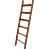 VASGOR 68" Blanket Ladder Wooden Decorative, Wall Leaning Blanket Holder Rack (Brown)