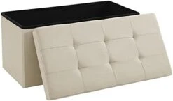 SONGMICS 30 Inches Folding Storage Ottoman Bench, Storage Chest, Foot Rest Stool, Navy Blue ULSF47IN 24 SONGMICS 30 Inches Folding Storage Ottoman Bench, Storage Chest, Foot Rest Stool, Navy Blue ULSF47IN -Songmics Furniture Shop 31yeG8HhcpL. AC