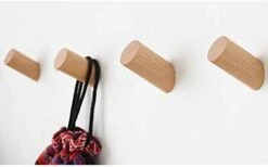 Felidio Wood Wall Hooks, 4 Pack Coat Hooks Mounted Rustic Wooden Heavy Duty Robe Hook Hat Rack | For Hanging Bathroom Towels Clothes Hanger (Beech Wood) -Songmics Furniture Shop 31yiCH9XCoL. AC