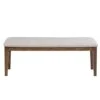 Steve Silver Ora Warm Walnut Brown Wood Dining Bench