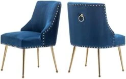 SEYNAR Dining Chairs, Comfortable Modern Kitchen Chairs With Gold Legs, Fabric Upholstered Dining Room Chairs, Accent Chairs Set Of 2, Tufted Velvet Chair For Kitchen Dining Room Guest Room(Black) 13 SEYNAR Dining Chairs, Comfortable Modern Kitchen Chairs With Gold Legs, Fabric Upholstered Dining Room Chairs, Accent Chairs Set Of 2, Tufted Velvet Chair For Kitchen Dining Room Guest Room(Black) -Songmics Furniture Shop 31ytzG0Hr8L. AC