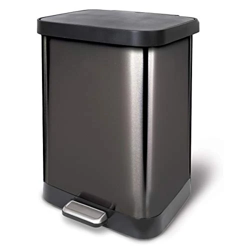 Glad Stainless Steel Step Trash Can With Clorox Odor Protection | Large Metal Kitchen Garbage Bin With Soft Close Lid, Foot Pedal And Waste Bag Roll Holder, 20 Gallon, Stainless 8 Glad Stainless Steel Step Trash Can With Clorox Odor Protection | Large Metal Kitchen Garbage Bin With Soft Close Lid, Foot Pedal And Waste Bag Roll Holder, 20 Gallon, Stainless - Image 8