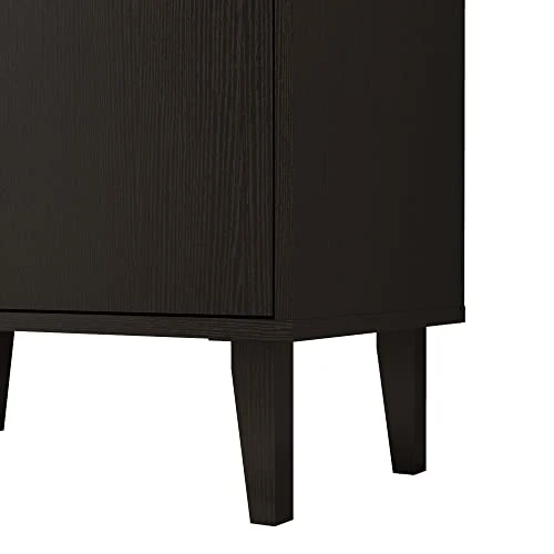 Panana 2 Door Kitchen Buffet Storage Cabinet Accent Console Table For Kitchen Dining Living Room Hallway Office (Black) 7 Panana 2 Door Kitchen Buffet Storage Cabinet Accent Console Table For Kitchen Dining Living Room Hallway Office (Black) - Image 7