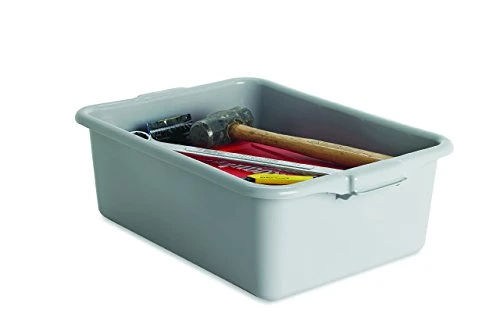 Artisan Utility Bus Box And Storage Bin With Handles, 2-Pack, Gray, 15.5" X 21" X 7" 4 Artisan Utility Bus Box And Storage Bin With Handles, 2-Pack, Gray, 15.5" X 21" X 7" - Image 4