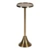 Kate And Laurel Sanzo Bohemian Side Table, 9 X 9 X 23, Gold, Decorative Pedestal End Table For Display And Storage