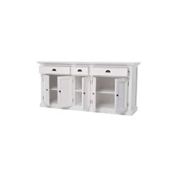 BOWERY HILL Mahogany Wood Kitchen Hutch Cabinet With 5 Doors 3 Drawers In White -Songmics Furniture Shop 31zuBwIQsKL