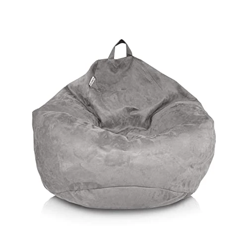 Delmach Bean Bag Chair Cover (No Filler) | Bird's Nest Shape | Adult Size | Microsuede | Stuffed Animal Storage For Kids Or Memory Foam| Double Stitched | Durable Zipper | Soft Premium 1 Delmach Bean Bag Chair Cover (No Filler) | Bird's Nest Shape | Adult Size | Microsuede | Stuffed Animal Storage For Kids Or Memory Foam| Double Stitched | Durable Zipper | Soft Premium